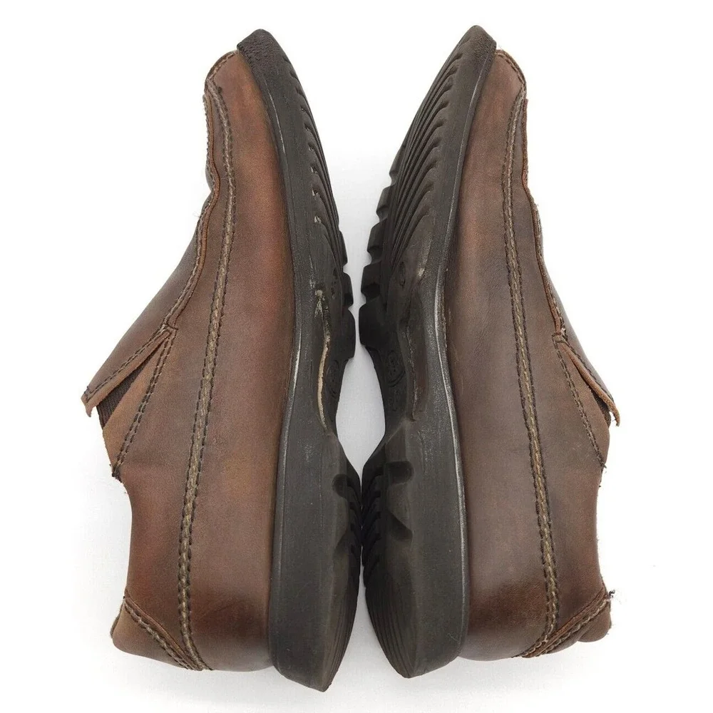 Bed Stu (Mens Size 10) Loafers Brown Leather Slip On Dress Casual Shoes Moc Toe‎
